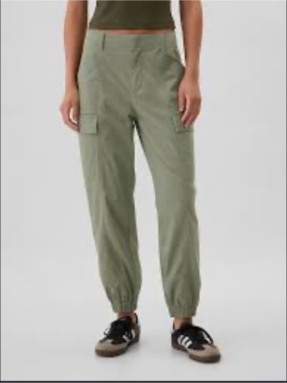 Gap Olive Cargo Jogger Pants - Women's Utility Style